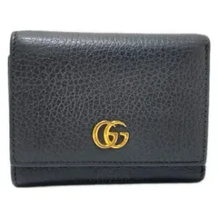 328✨極美品✨GUCCI グッチ GGマーモント 折り財布 L字ファスナー 赤