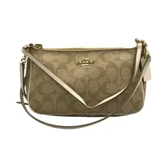 極美品✨コーチ　ショルダーバッグ PVC 2way ブラウン F58321 COACH 【並行輸入品】 コーチ 斜め掛け ショルダー バッグ