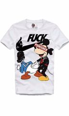 イーワンシンジケートE1SYNDICATE Tシャツ　FUCK PUNISHER ダック　マウス　ホワイト M