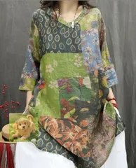 人気品新入荷～ チュニック 大人可愛い 花柄 大きいサイズ レディース きれいめ カジュアル ゆったり プリント柄 ブラウス トップス～