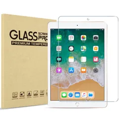 新品 ProCase iPad 6世代フィルム 5世代/Air2/ Air (2013)/Pro 9.7用 全面吸着タイプ 9H硬度 強化ガラス 画面保護 貼る工具付き(1枚）