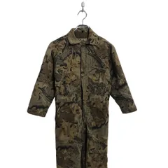 80s USA製 Wallsワークジャケットつなぎ 茶迷彩柄 XLオーバーオール 80s USA製 Wallsワークジャケットつなぎ 茶迷彩柄 XLオーバーオール
