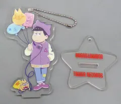 【中古】キーホルダー・マスコット(キャラクター) 一松(パープル) アクリルキーホルダー(スタンド付き) 「おそ松さん×TOWER RECORDS」