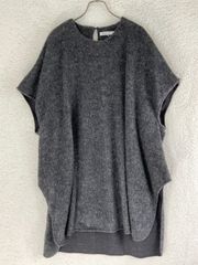 【お値引き交渉大歓迎】未使用 08 sircus　ゼロエイトサーカス 1 グレー アルパカシャギーポンチョ