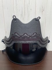 a540☆剣道防具☆胴単品☆三つ雲☆50本竹胴型樹脂胴☆違い鷹の羽☆家紋入り☆高校生～一般☆中古品