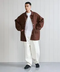 H BEAUTY&YOUTH グラデーション ox カバーオールエイチBY