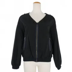 ランバンオンブルー LANVIN en Bleu MA-1 ナイロン ブルゾン 38 黒 ブラック 3986208のサムネイル