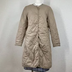 【ゼラール】コート　キャメル　キルティング ノーカラー　蓄熱　元町ゼラール　zeral　９　M　羽織　美品 Y2K　フェアリーグランジ