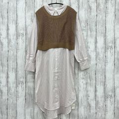 新品【 MIIA 】ミーア ベストシャツワンピース フリーサイズ