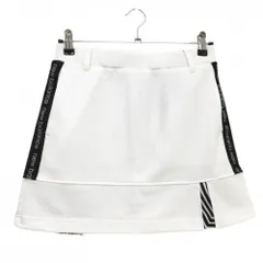 【新品】ニューバランスゴルフ スカート 白×黒 ウエストゴム サイドロゴライン レディース 1(M) ゴルフウェア 2023年モデル New Balance