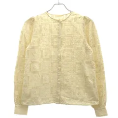 極美品★日本未入荷☆Sézane セザンヌ 美しい 編み込 レース刺繍 ブラウス 安心の関税込】セザンヌ 美しい 刺繍レース コットン ブラウス