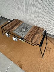 フラットバーナ－テーブルアイアンigtテーブル　エボニー色