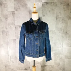 デニムジャケット ジージャン 【M】 ブルー ショート丈 長袖 カジュアル アメカジ シンプル オールシーズン