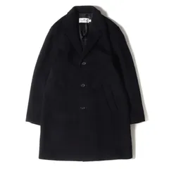 COACH コーチ コート サイズ:M ラムレザー エルボーパッチ ウール 3B チェスターコート WOOL TOP COAT 3087 ネイビー 紺 アウター ジャケット ブルゾン【メンズ】のサムネイル