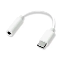 3.5mmイヤホン変換アダプタ for USB Type-C ホワイト