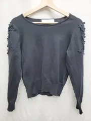 ◇ ⊇ tocco closet トッコ クローゼット 長袖 カットソー サイズM ネイビー レディース P  【1409090018084】