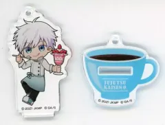 【中古】雑貨 五条悟 「劇場版 呪術廻戦 0×TOWER RECORDS CAFE アクリルキーホルダーコレクション ウェイターver.」