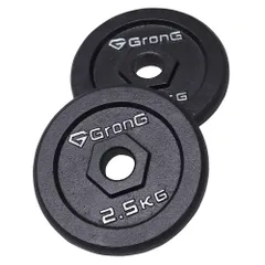 ダンベル プレート バーベル 2.5kg 2個セット シャフト径28mm アイアン GronG（グロング）のサムネイル