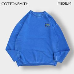 COTTONSMITH スウェット トレーナー ワンポイント 刺繍ロゴ M 古着
