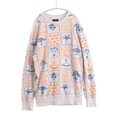 【中古B】ANGLOMANIA アングロマニア M レディース スウェット ビッグシルエット ロング丈 裏起毛なし ヴィヴィアンウエストウッド グレー 中古B 古着