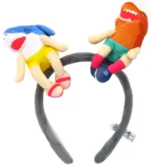 【中古】アクセサリー(非金属) サメ人間＆恐竜人間 カチューシャ 「ジョーズ(JAWS)」 ユニバーサル・スタジオ・ジャパン限定