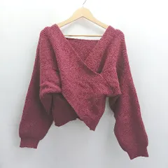 ◇ ⊇ emi+ エミプラス セットアップ ニット ワンピース セーター サイズ表記なし レッド系 レディース E  【1504240011837】