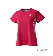 【新品】prince（プリンス）遮熱 吸汗速乾 半袖ウェア レディース・ウィメンズ テニス ゲームシャツ 日本バドミントン協会審査合格品    ローズピンク   WS3075-008