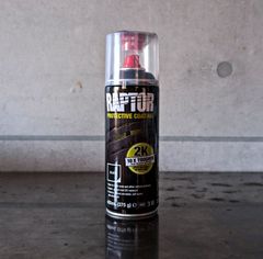 【塗料】ラプターライナー塗料　2液型缶スプレー400ml　ブラック　（2Kエアゾール）