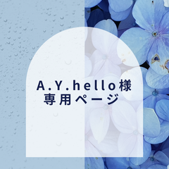 【A.Y.hello様】専用ページ