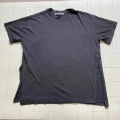 ト2507-①-4801 ページボーイ　PAGEBOY サイドスリット　ビッグシルエットTシャツ　濃グレー　F