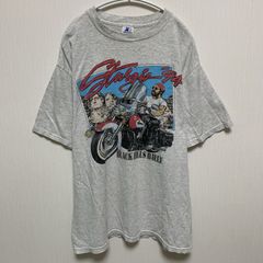 90s スタージス Tシャツ Lサイズ ブラック 黒 モーターサイクル バイカー ハーレー チョッパー ビンテージ
