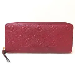 中古 ルイヴィトン ポルトフォイユ クレマンス 長財布 M61701 ABランク ボルドー ワインレッド レディース LOUIS VUITTON 【送料無料】【三田店】