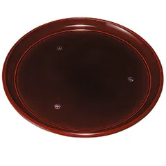 紀州塗り ９寸 丸盆 総溜 明月 お盆 トレー トレイ おぼん 日本製 国産