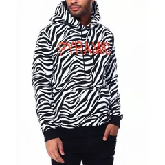 日本未入荷 ブラックピラミッド BLACK PYRAMID プルオーバー パーカー ZEBRA ゼブラ 白 黒 アニマル柄