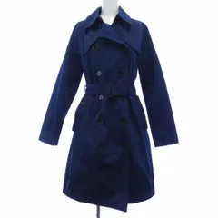 アクアスキュータム★トレンチコート/ネイビー色８サイズ Aquascutum (アクアスキュータム) コットン ウエストベルト