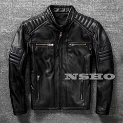 カウハイド 50's パテッド シングルライダース メンズ 革ジャン レザージャケット PADDED 牛革
