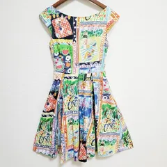 #snc ケイトスペード KateSpade ワンピース 0 マルチ ノースリーブ アート柄 レディース [784488]