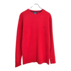 Polo by Ralph Lauren ポロ ラルフローレン SLEEPWEAR 長袖サーマルＴシャツ レッド(メンズ M)中古 古着 V6444