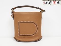 デルヴォー Delvaux Pin Mini Bucket パン ミニ バケット サーピケ トリヨンソフト ベジタル アイボリー AA0607ATT0ADNDO 未使用 バッグ