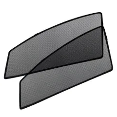 TOKUTOYO【専用設計】トヨタ プリウス30系 PRIUS インテリア レーザーサンシェード メッシュカーテン カーシェード 日除け/遮光 フロントドア 左右セット