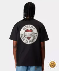 【ムラスポ公式】新品 Carhartt WIP カーハートダブリューアイピー 半袖 Tシャツ メンズ バックプリント ボタンTシャツ S/S BUTTON T-SHIRT I034658