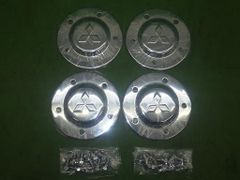 【未使用】デコトラ  メッキ フソウ フロントハブキャップ 大型 ナット付 増トン