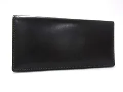 ■美品■ Aquascutum アクアスキュータム レザー 二つ折り 長財布 ウォレット 札入れ カード入れ メンズ ブラック系 DY2533のサムネイル