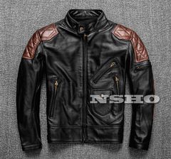 カウハイド 50's パテッド シングルライダース Dポケット メンズ 革ジャン レザージャケット PADDED 牛革