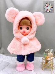 メルちゃん服 ソランちゃん もこもこ着ぐるみケープ くまさん