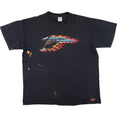 古着 ビッグサイズ 80年代 ハーレーダビッドソン Harley-Davidson 鷲柄 イーグル柄 モーターサイクル バイクTシャツ USA製/evb029768