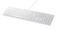 バッファロー BUFFALO フルキーボード USB接続 パンタグラフ Macモデル ホワイト BSKBM01WH