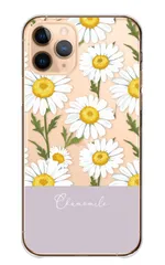 iPhoneX iPhoneXS ケース カバー アイフォンX アイフォンXS スマホケース ハードケース カモミール フラワー お花 花柄 大人女子 ナチュラル シンプル おしゃれ 可愛い かわいい カラー03