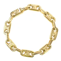 美品✨CELINE ブレスレット マカダム　トリオンフ ゴールド　松村北斗着用 美品✨CELINE ブレスレット マカダム トリオンフ ゴールド 松村