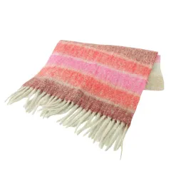 マークバイマークジェイコブス MARC by MARC JACOBS フリンジ ニット マフラー ストール カラー切替 マルチカラー ☆AA★ のサムネイル